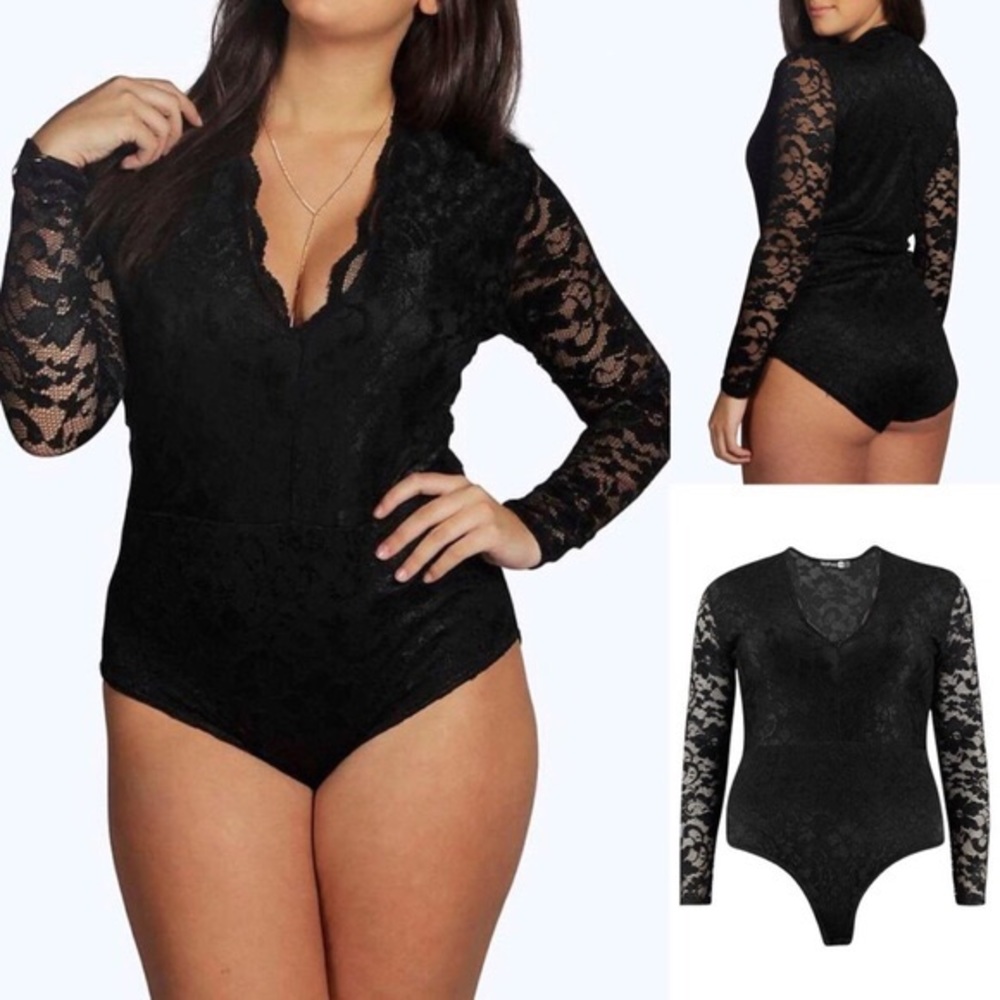Boohoo lace bodysuit